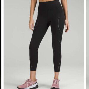 Lululemon Base Pace High-Rise Reflective Tight 25" Leggings - Black - Size 8